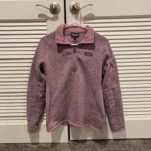 Patagonia: Women's Hazy Purple 1/4 Zip, Medium